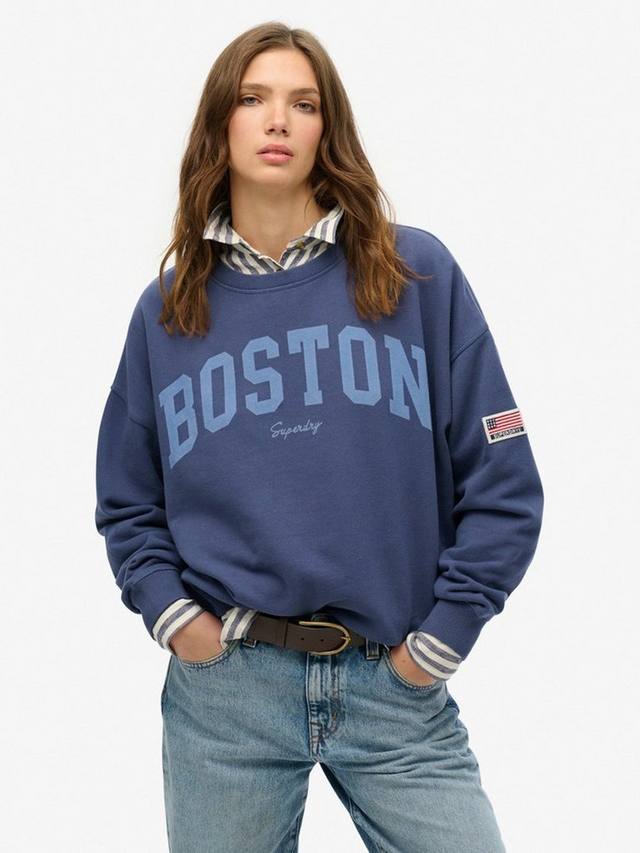 

Свитшот Boston от Athletic Essentials Superdry, Mariner Navy
