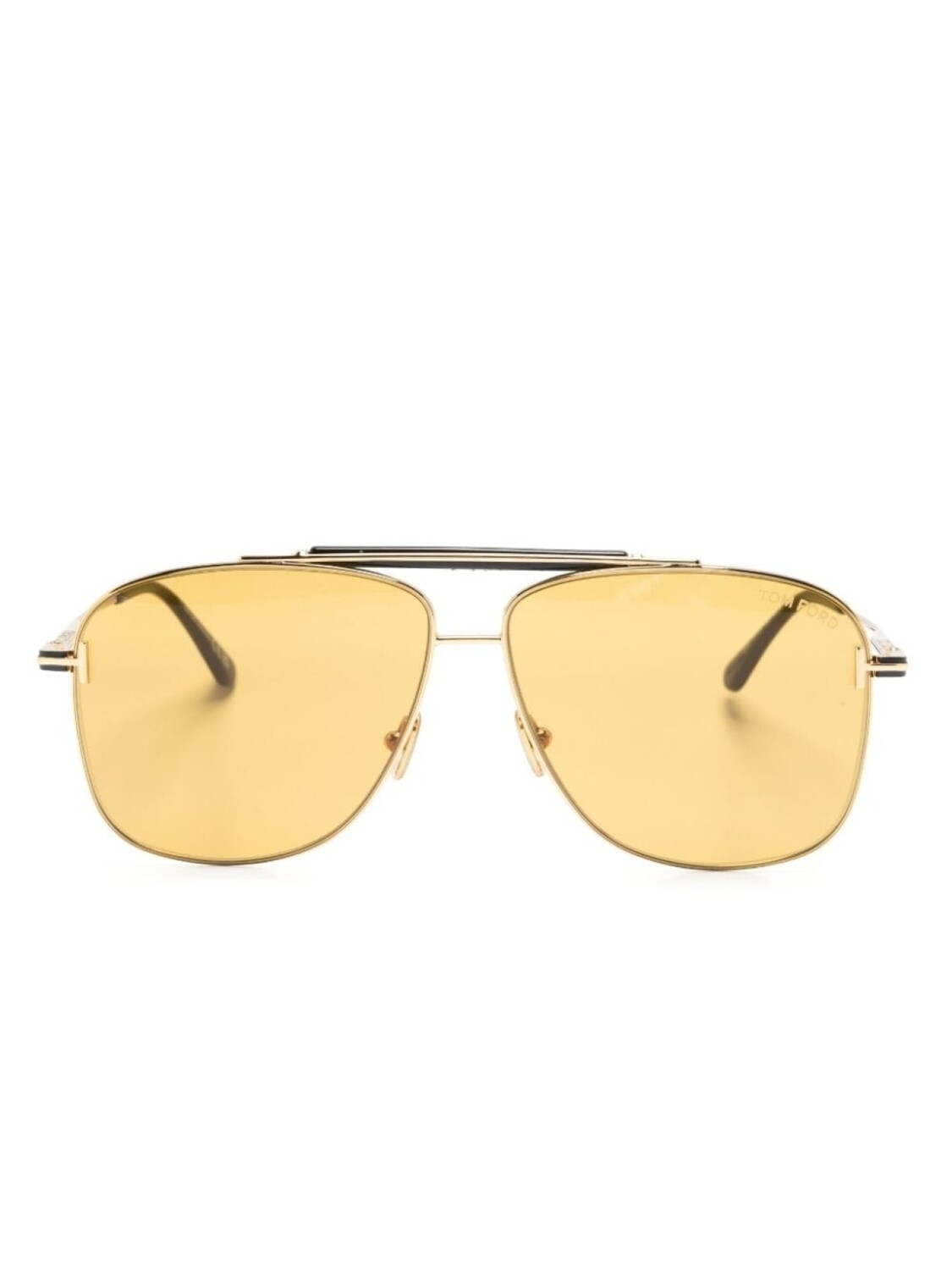 

TOM FORD Eyewear солнцезащитные очки-пилоты, золотистый