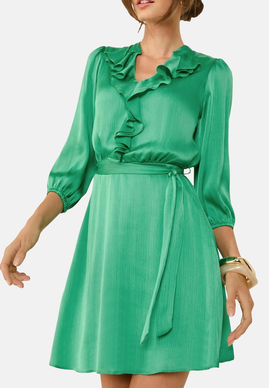 

Повседневное платье REGULAR FIT - FRILL V-NECK Friends Like These, зеленый