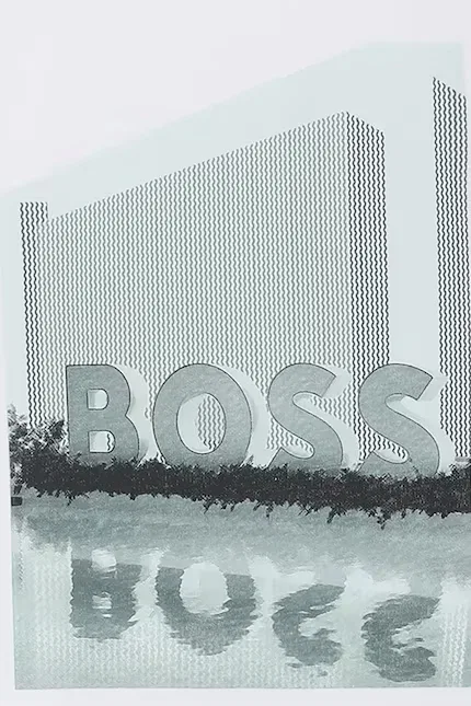 Футболка хлопковая детская BOSS, белый — фото 4