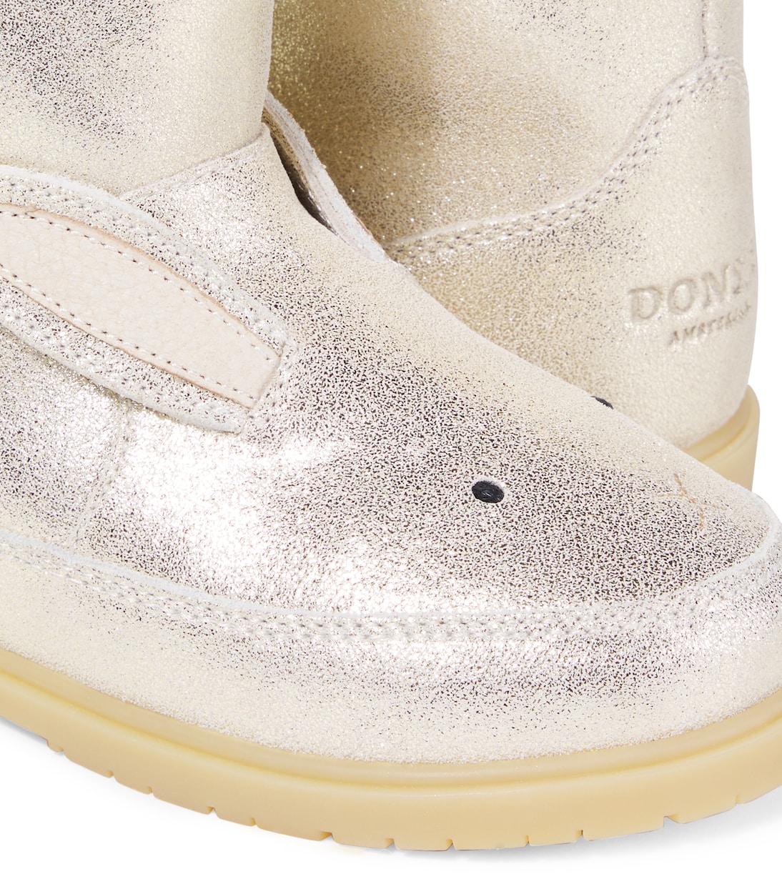 Ботинки из металлизированной кожи Xelly Donsje, Silver Metallic Leather — фото 4
