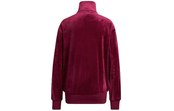 Куртка adidas x IVY PARK Crossover Velvet Sports Long Sleeves Jacket Couple Style Cherry Red, красный — фото 2