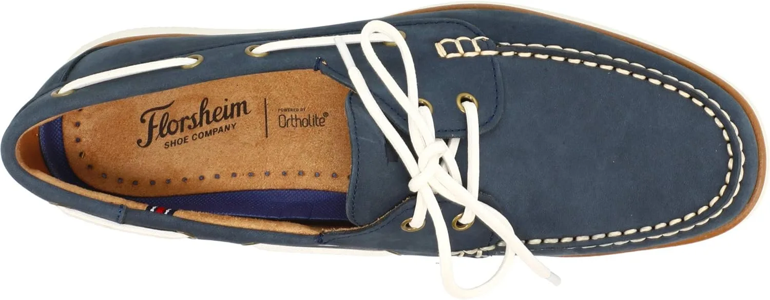 Мужские мокасины Florsheim Atlantic с мясной отделкой, темно-синий — фото 2