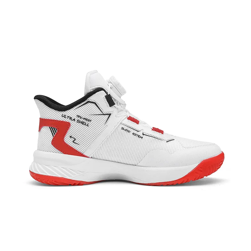 Детские баскетбольные кроссовки IVERSON, White Orange Red Black — фото 2