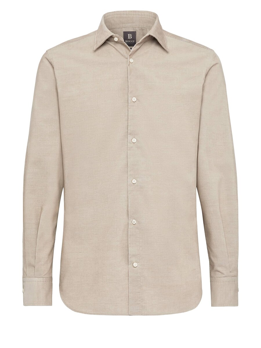

Повседневная рубашка Boggi Milano Regular fit Button Up Shirt, бежевый