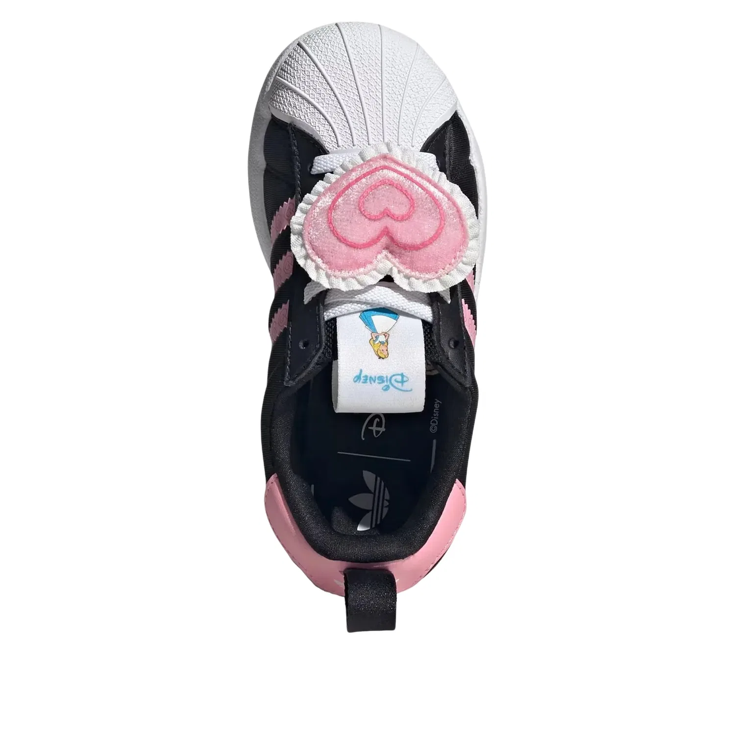 Кроссовки Adidas x Disney Adifom Superstar 360 'Core Black Light Pink Cloud White' IH7056, черный — фото 2