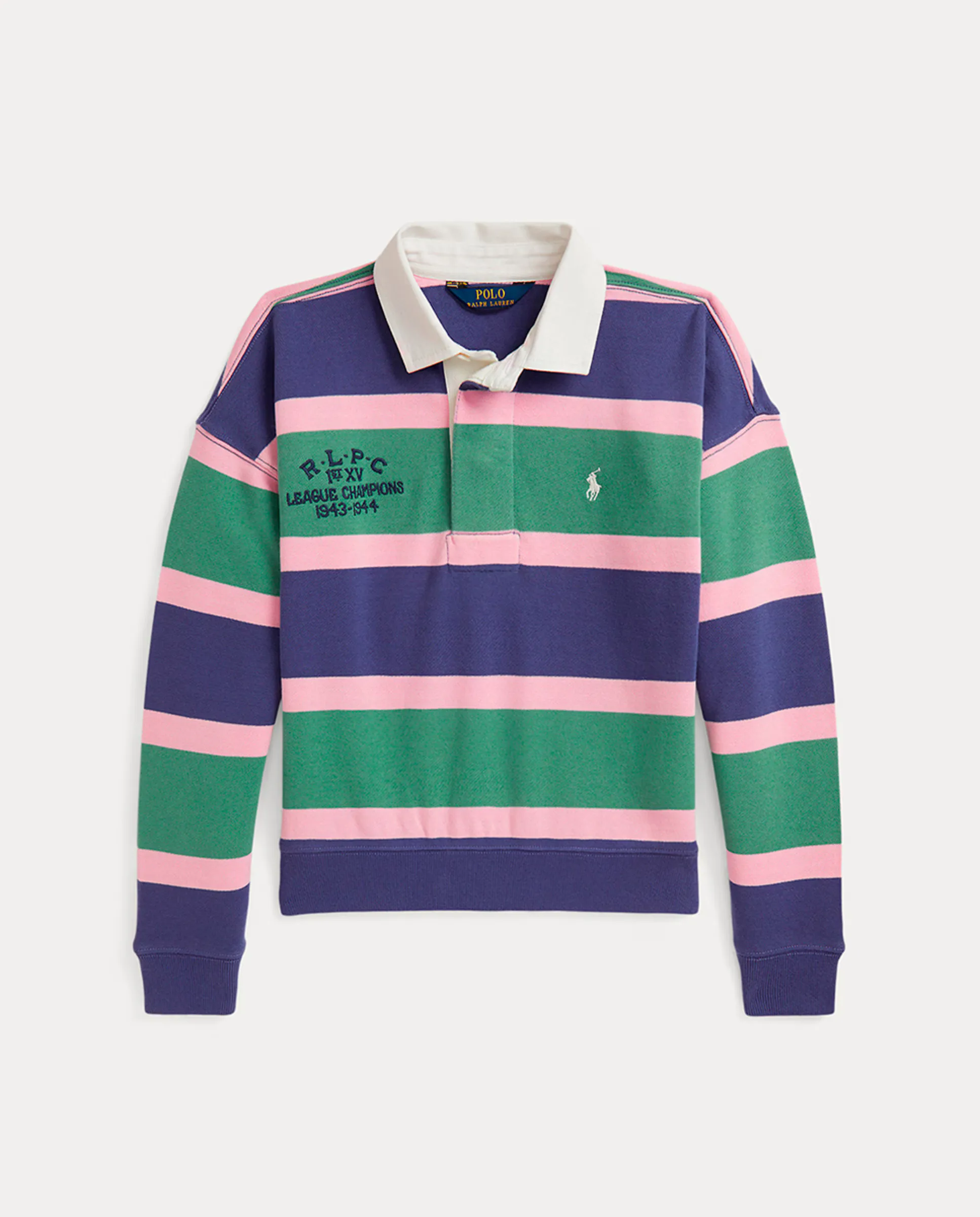 

Детская регбийная толстовка с ворсом Polo Ralph Lauren, мультиколор