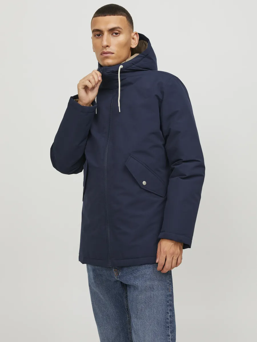 

Куртка Jack & Jones для отдыха "JJLOOP PARKA JACKET", с капюшоном, синий