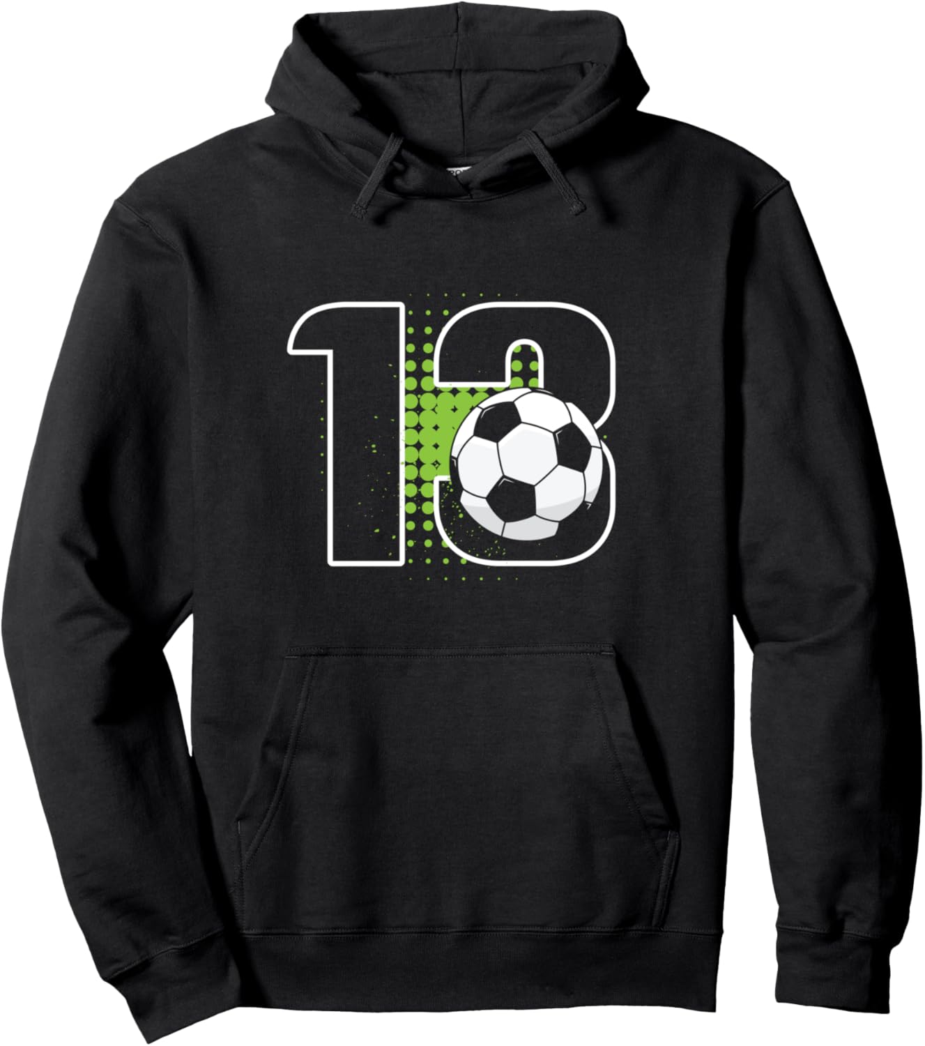 

Толстовка с надписью «13-летний мальчик, футболист, футбол» 13 Year Old Birthday Apparel Soccer Boy B-Day, черный