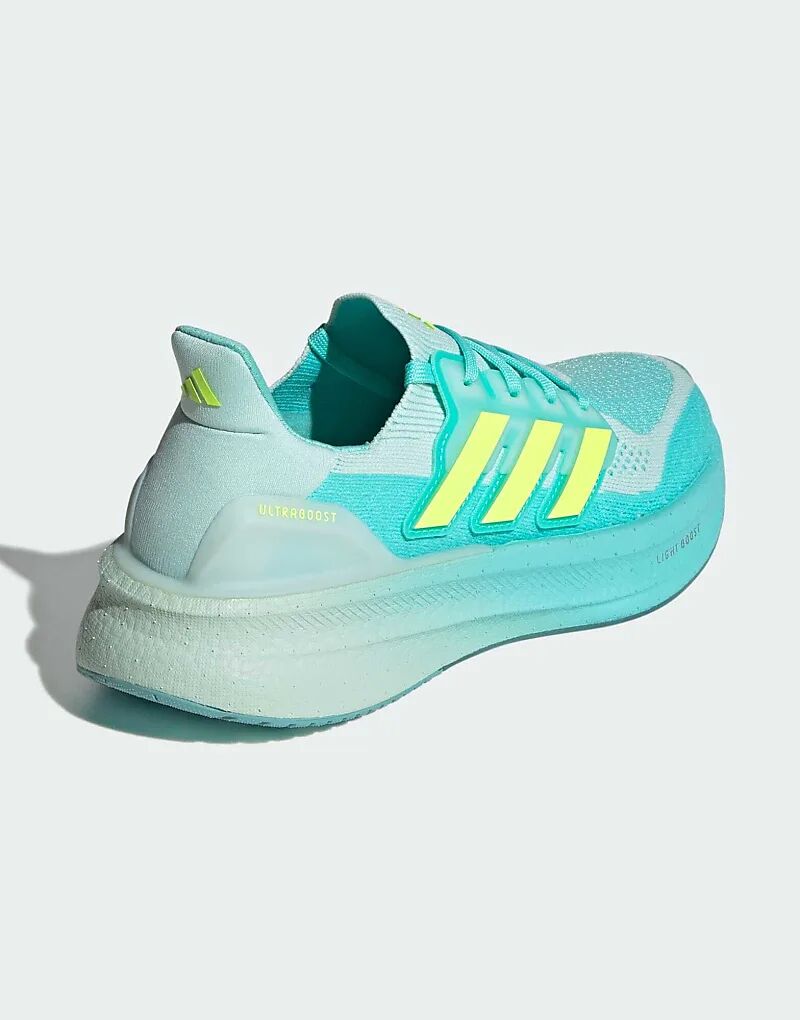 Кроссовки adidas Running Ultraboost 5 в цвете flash-aqua / hi-res yellow / h Adidas Performance — фото 4