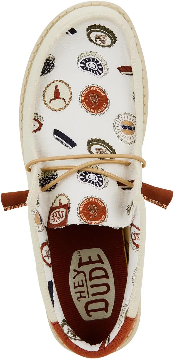 Мужские туфли Hey Dude Wally Spring HEYDUDE, Ivory Multicolor — фото 2
