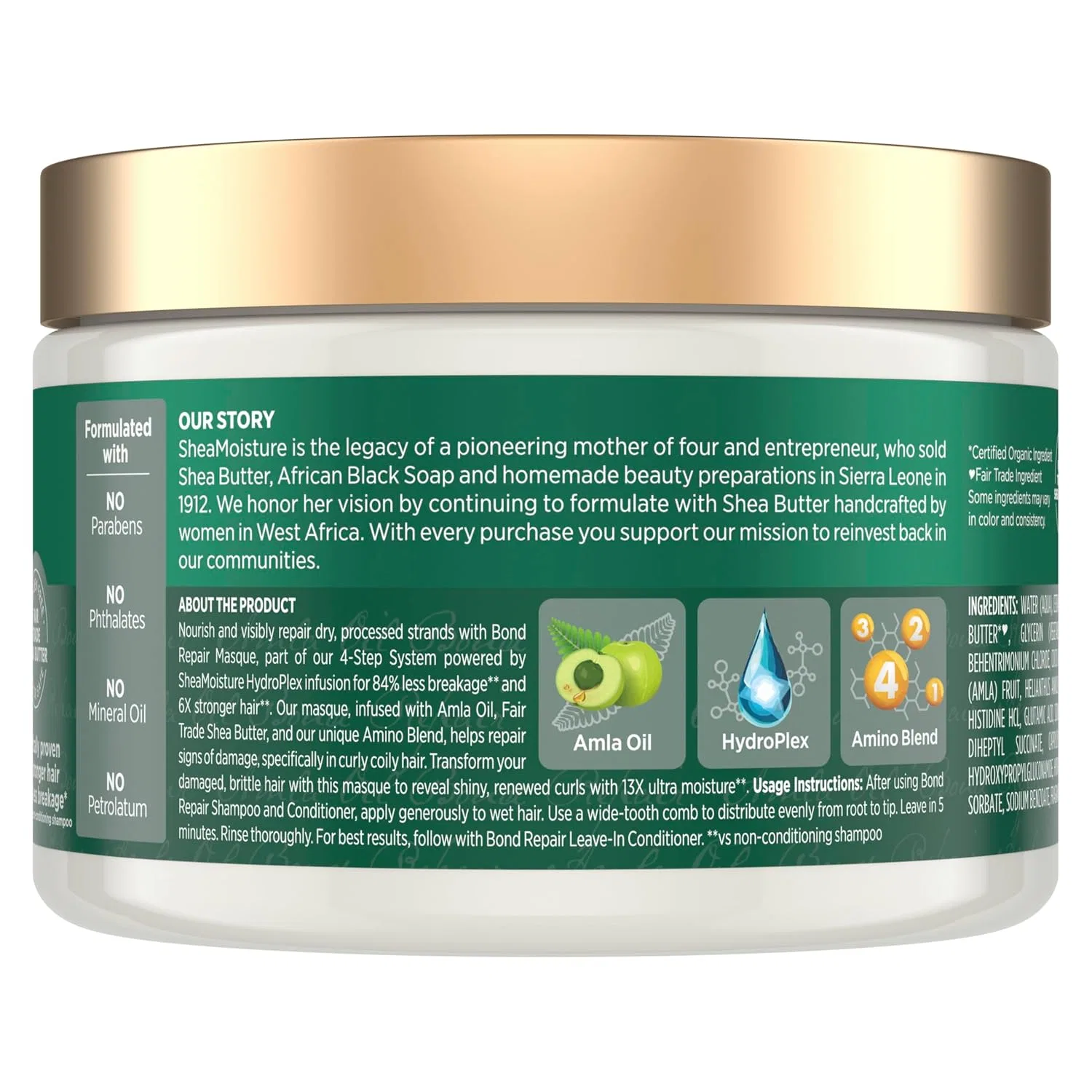 Маска для восстановления волос «Bond Repair Amla Oil» от Shea Moisture Shea Moisture — фото 2