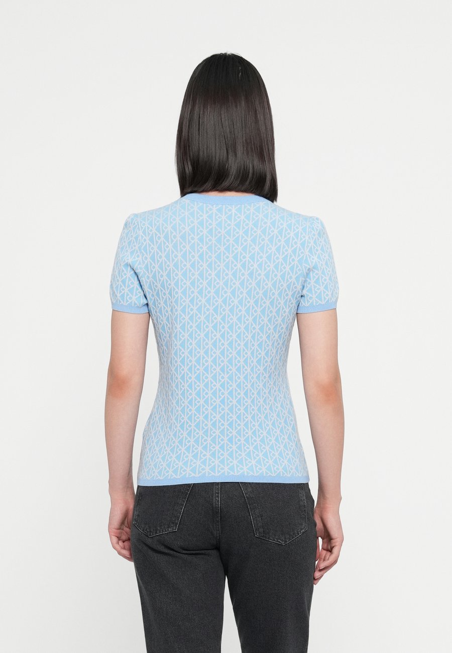 Футболка Calvin Klein CAP SLEEVE SNOWY BABY TEE, Frozen Fjord/Light Blue — фото 3
