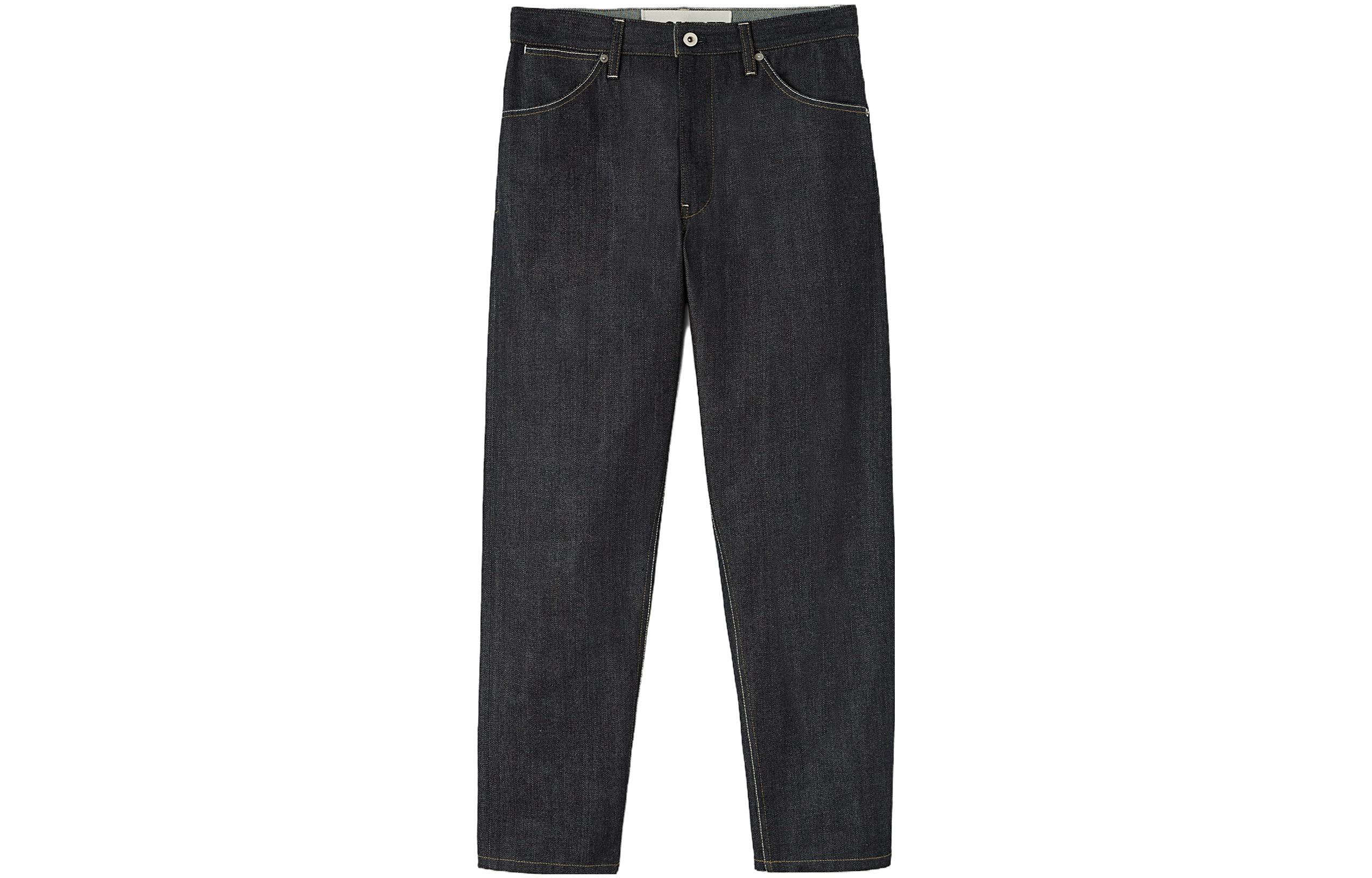 

Джинсы прямого кроя с пуговицами JIL SANDER, Charcoal Black