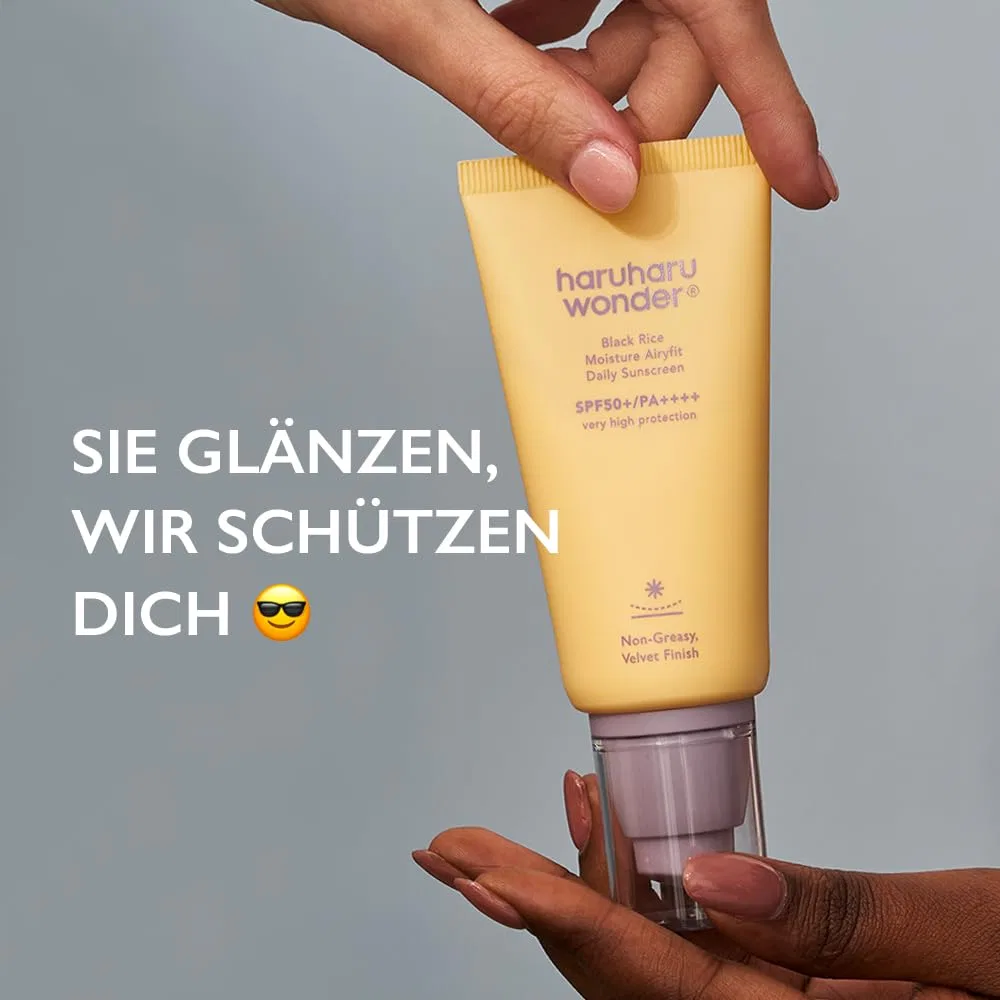 Солнцезащитный крем для лица Haruharu Wonder Black Rice Moisture Airyfit Daily Sunscreen, 50 мл Haruharu — фото 2