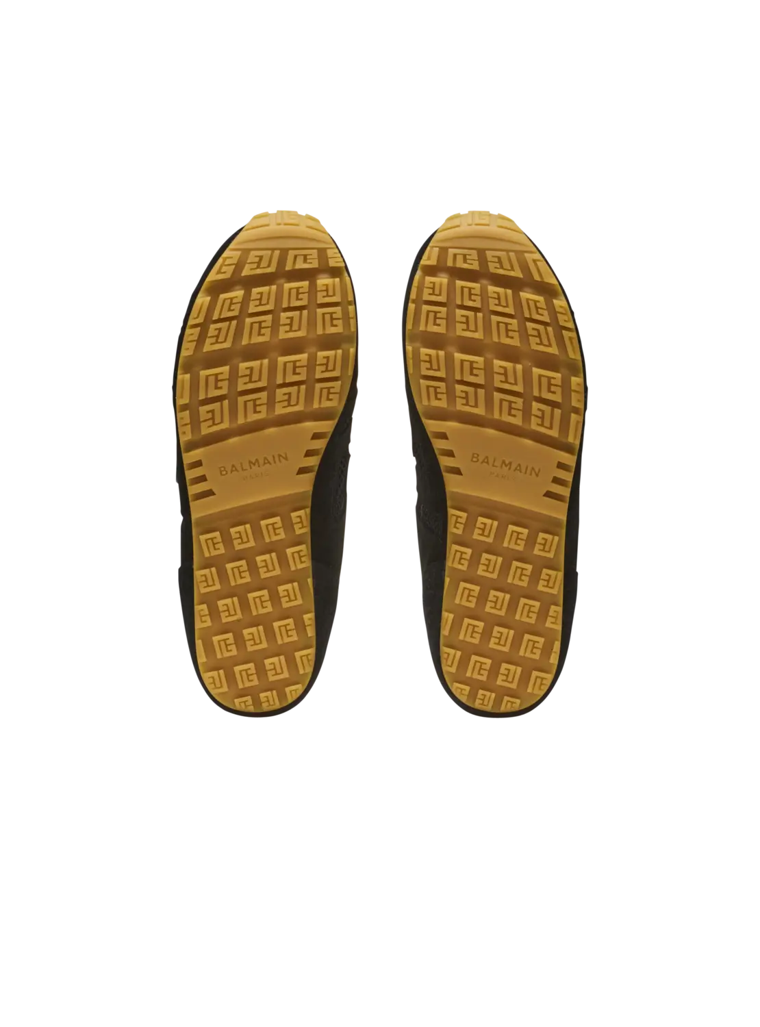 Кроссовки Racer 45 из телячьей кожи, замши и нейлона Balmain, белый/черный — фото 4