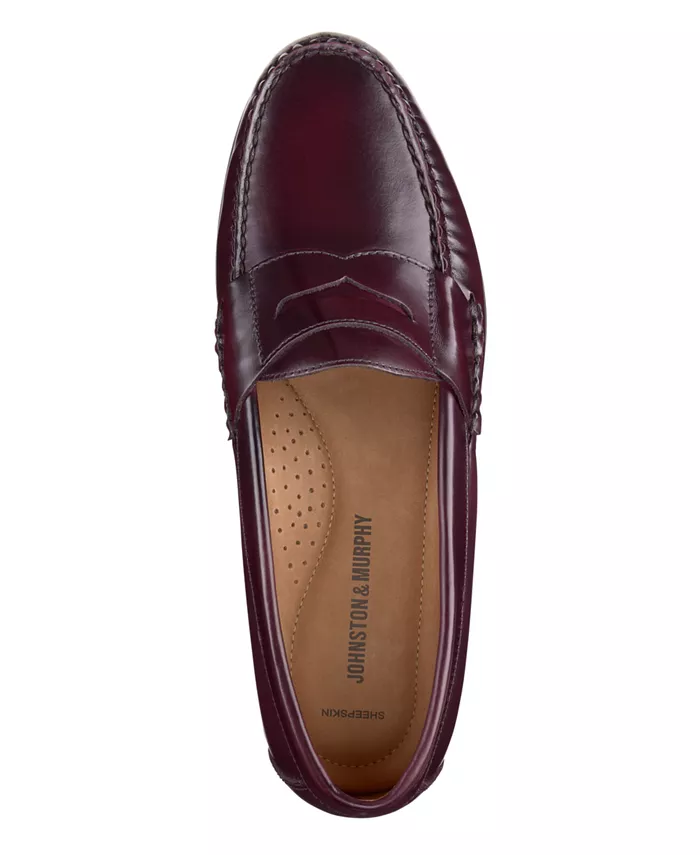 Мужские лоферы Hayes Penny Slip-On Johnston & Murphy, красный — фото 4