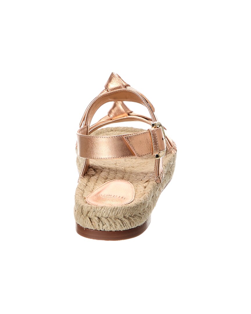 Александр Бирман Кларита Кожаные Эспадрильи Сандалии Alexandre Birman, розовый — фото 3