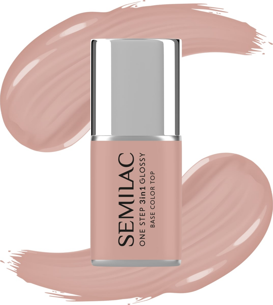 

УФ-лак для ногтей Semilac 3in1 UV-Nagellack Glossy French Beige