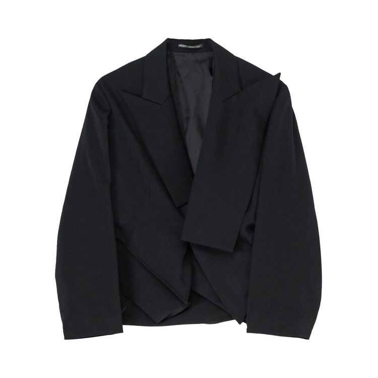 

Куртка Yohji Yamamoto Box Hem Peaked Jacket Black, черный