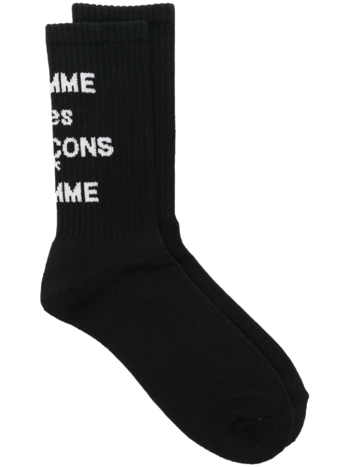 

Comme des Garçons Homme носки с логотипом-жаккардом, черный