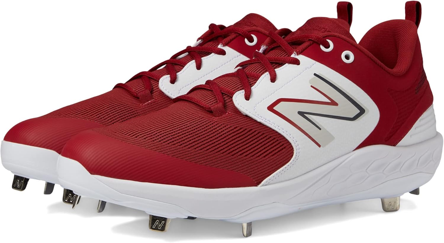 

Мужские бейсбольные кроссовки New Balance Fresh Foam X 3000 V6 Metal, Cardinal/White