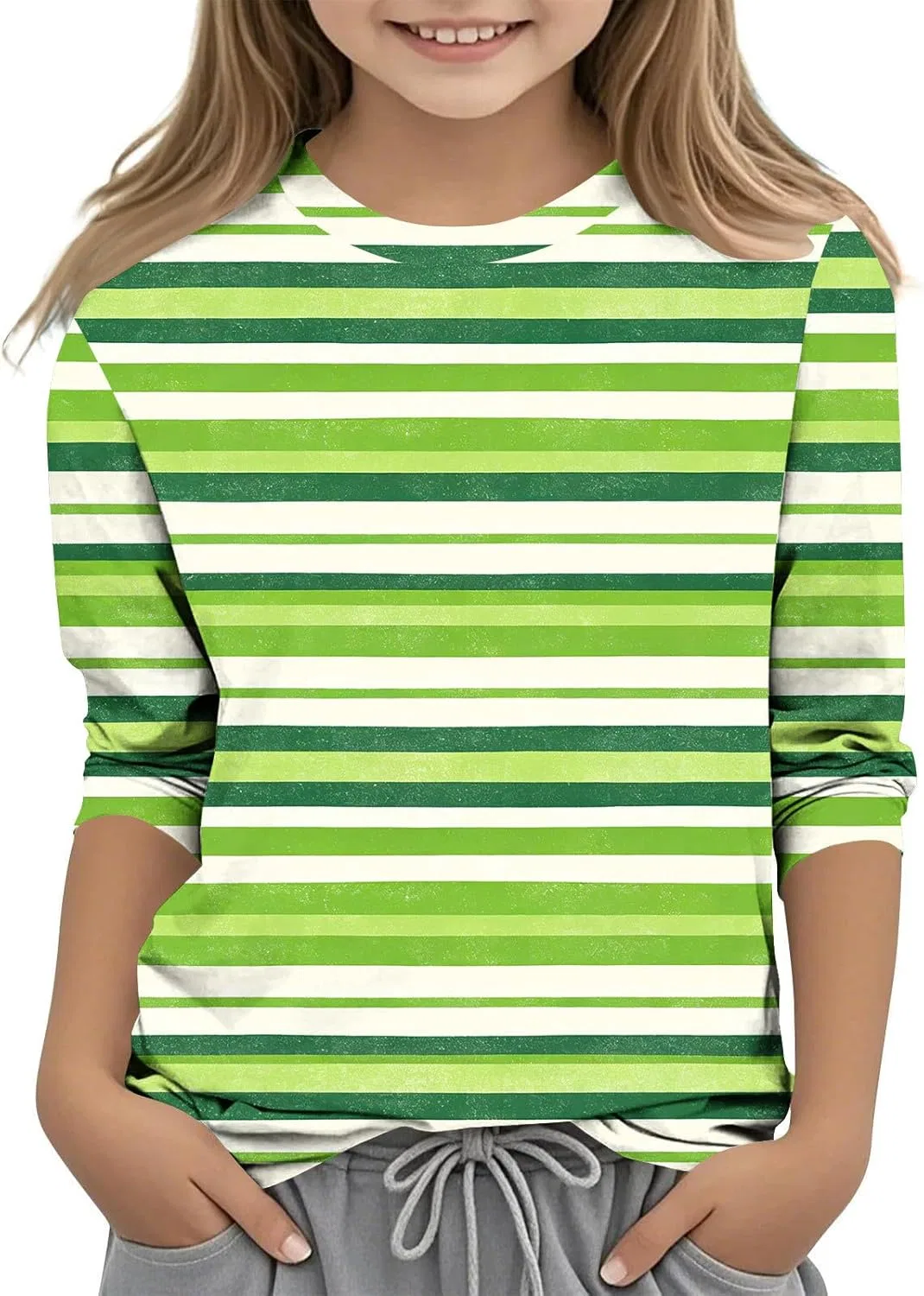 Футболка детская с графическим принтом Shamrock, Zzalalana, Multicolor14, 3-12 лет