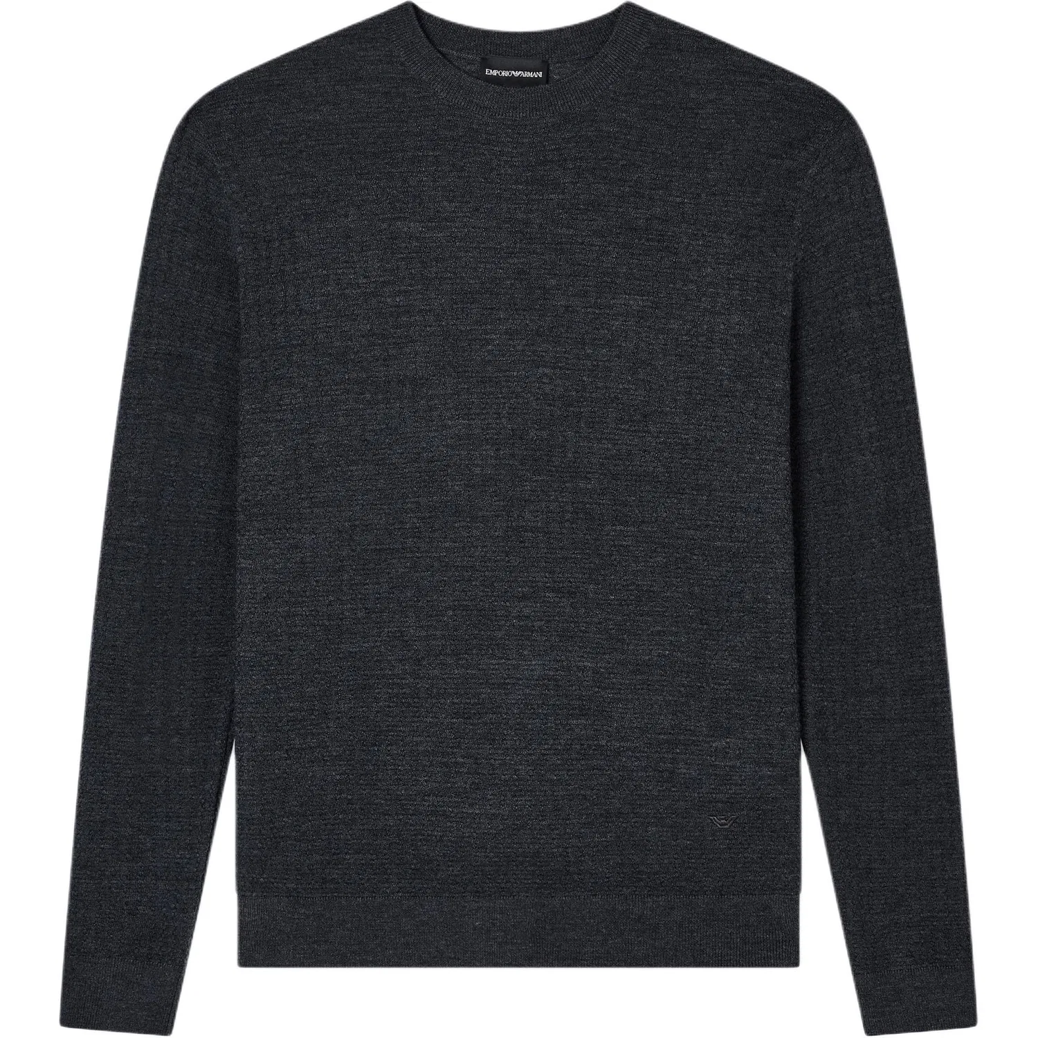Джемпер с круглым вырезом и длинным рукавом EMPORIO ARMANI, Gray
