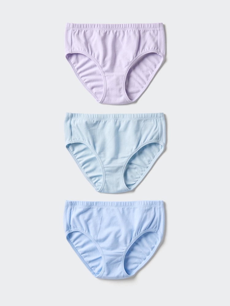 

Трусы-Стрейч из хлопка 3 пары Uniqlo, цвет 71 фиолетовый