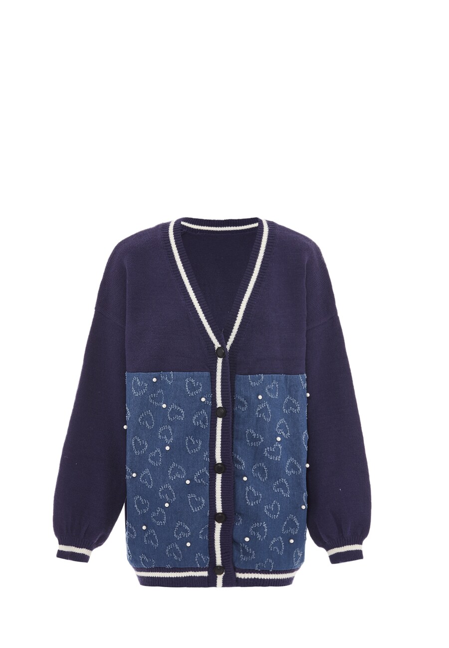 

Вязаный кардиган SANIKA, цвет Blue/marine blue