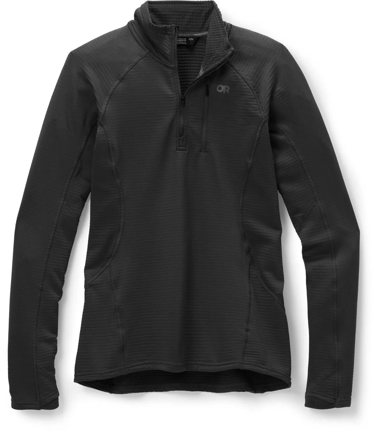 

Витая флисовая толстовка с четвертью молнией Outdoor Research, Black
