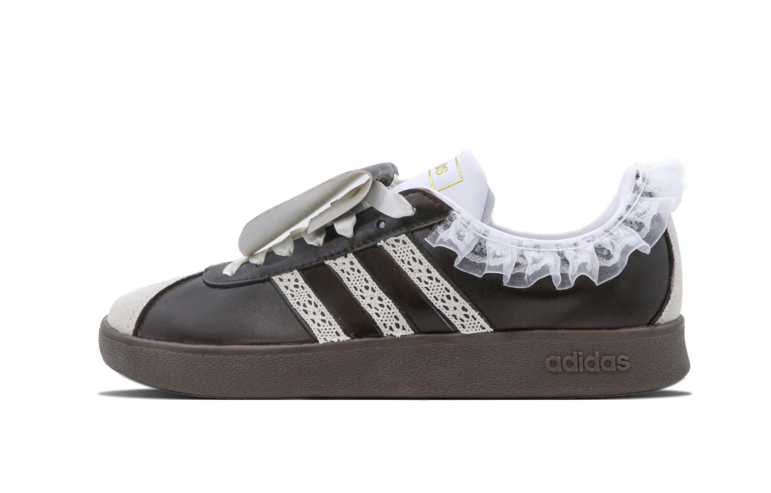 

Кроссовки adidas neo Vl Court Skateboarding Shoes Unisex Low-top Brown/off-white, коричневый