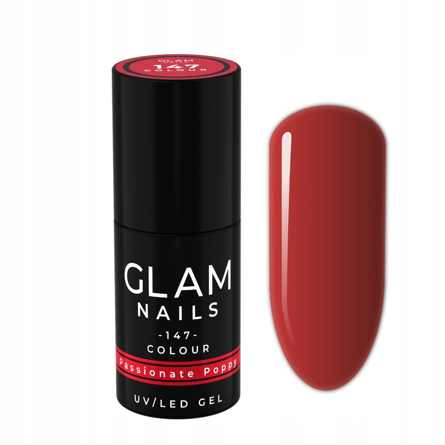 

Гибридный лак для ногтей Glam Nails 147 Passion Poppy 6 мл