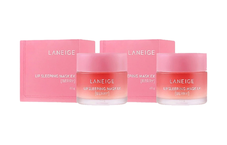 

Ланжи ночной увлажняющий восстанавливающий лип-маск набор для ухода за кожей разглаживающий успокаивающий увлажняющий 20г*3 LANEIGE