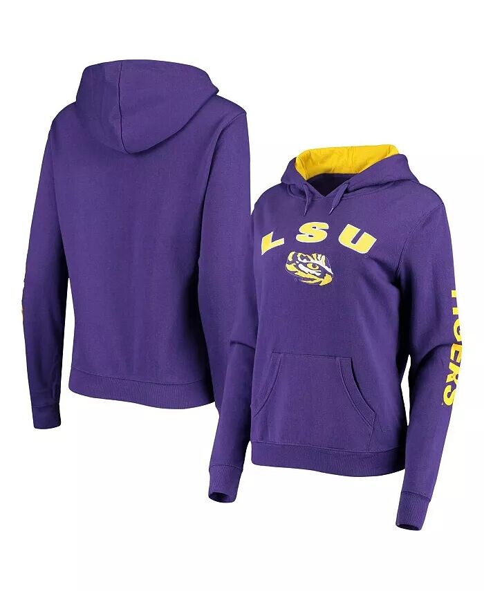 

Женский пуловер с капюшоном LSU Tigers Loud and Proud фиолетового цвета Colosseum, фиолетовый