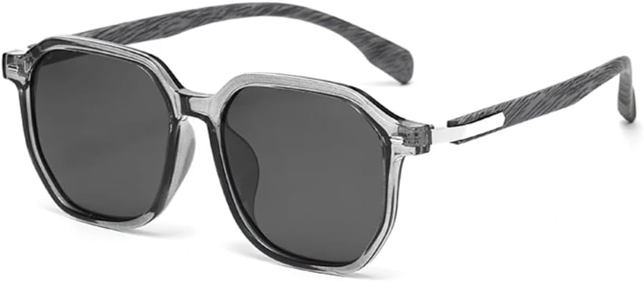 

Ретро-модные поляризованные солнцезащитные очки для женщин и мужчин, классический винтажный стиль, защита от УФ-излучения UV400, для активного отдыха VFDHN, Transparent Grey