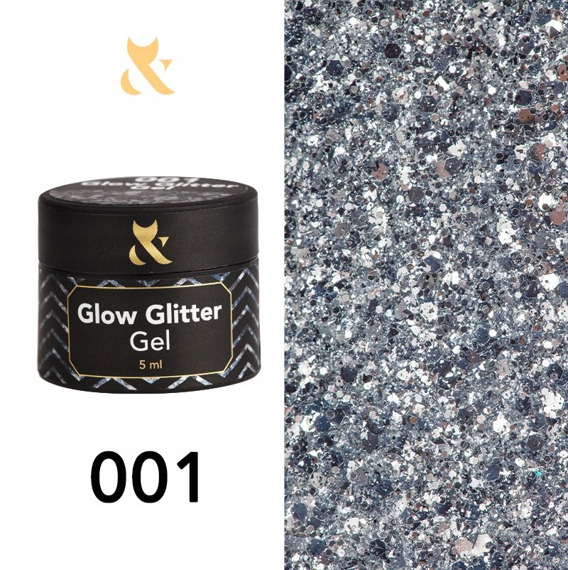 

Fox Glow Glitter Gel 001 5мл TM F.O.X