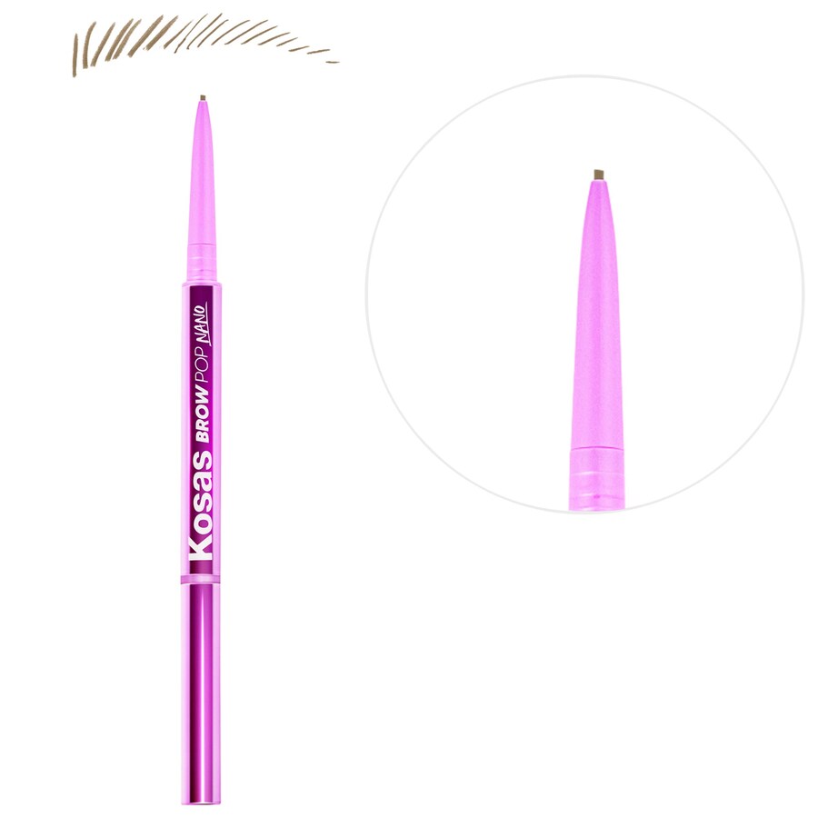 

Карандаш для бровей Brow Pop Nano Ultra-Fine Detailing + Feathering Kosas, 0.001 oz /0.03 g, Taupe