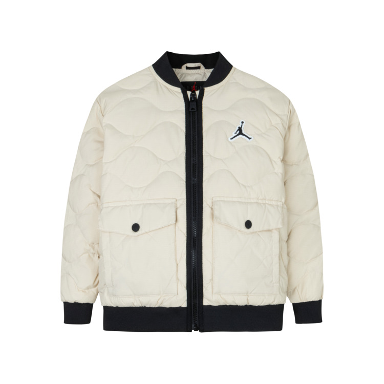 

Детские пуховики с круглым вырезом Moderate Jordan, белый crown серый