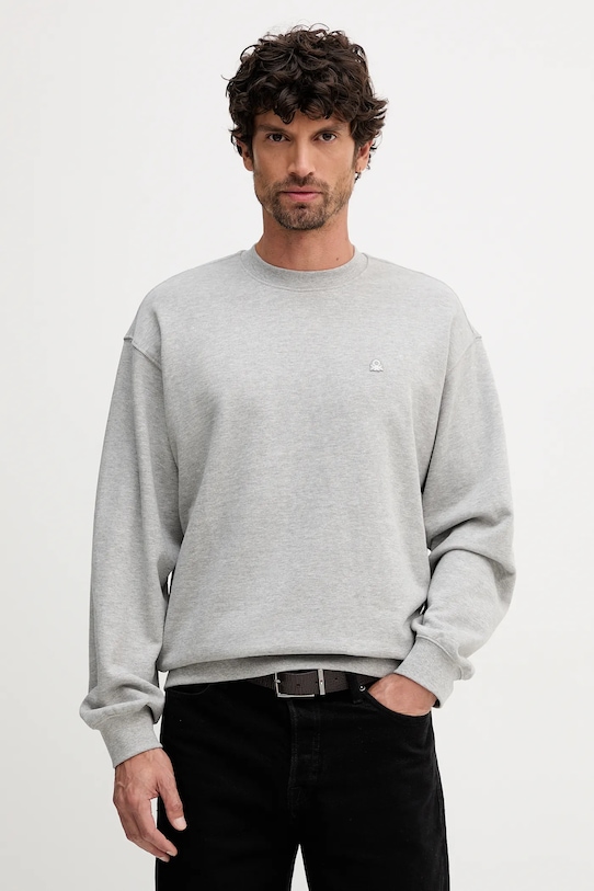 

Хлопковая толстовка United Colors Of Benetton, серый