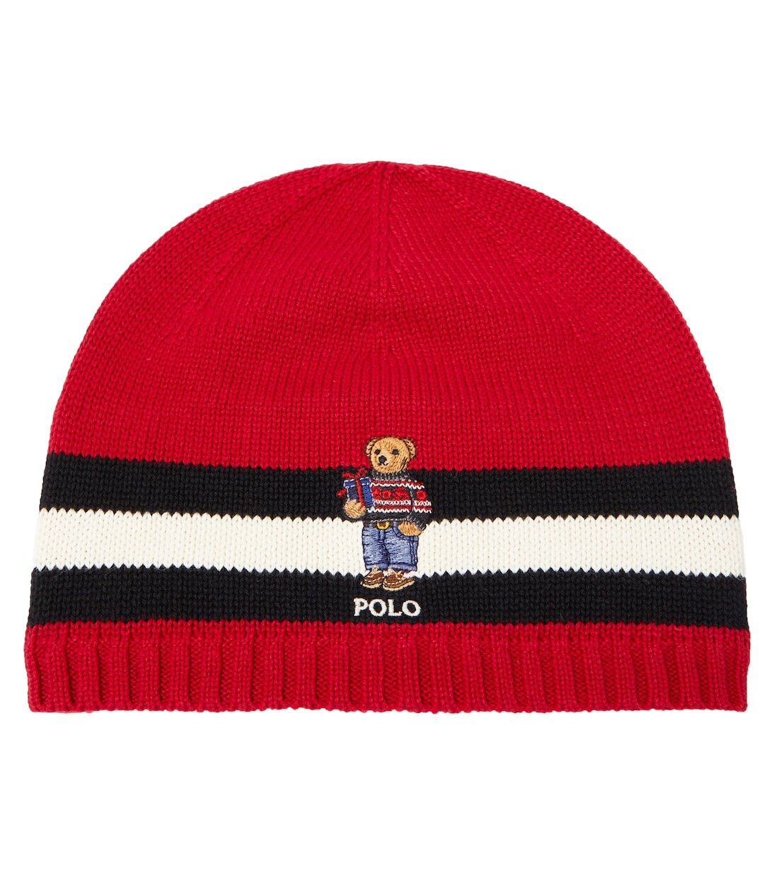 

Хлопковая шапка polo bear Polo Ralph Lauren Kids, мультиколор