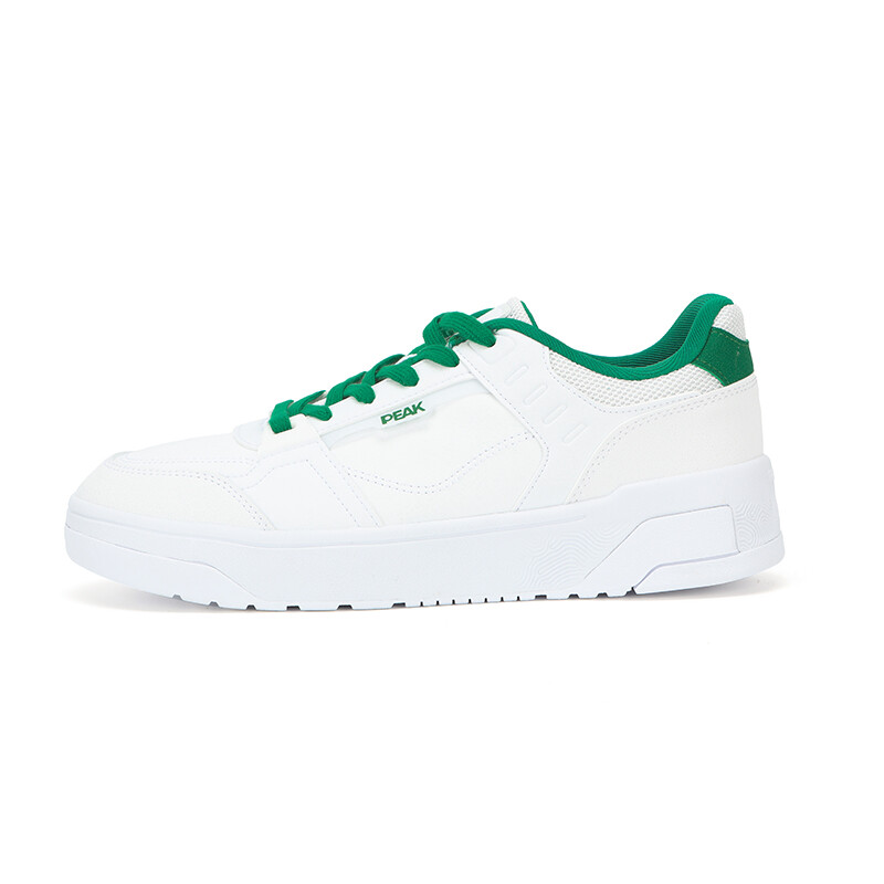 

Кроссовки PEAK Cloud Traces Skateboarding Shoes Men Low-top Great White/grass Green, зеленый