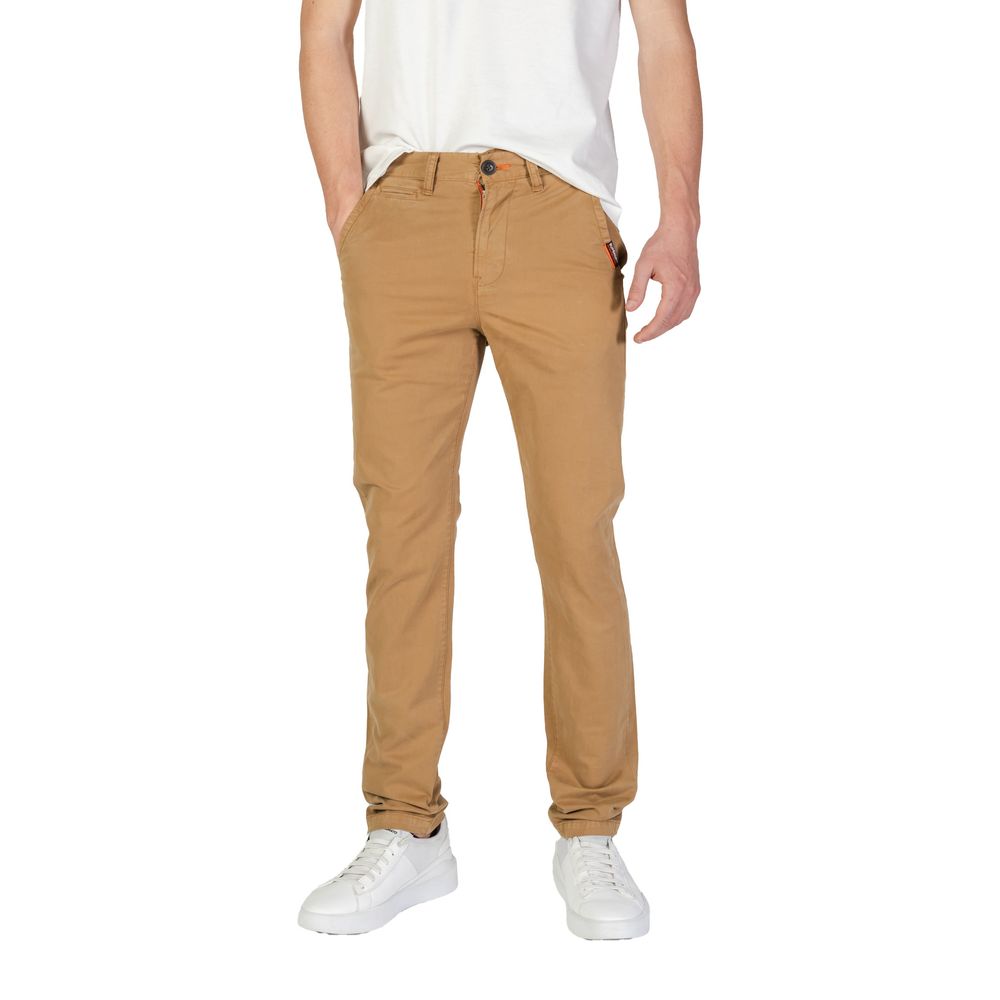 

Бежевые хлопковые джинсы и брюки Superdry.