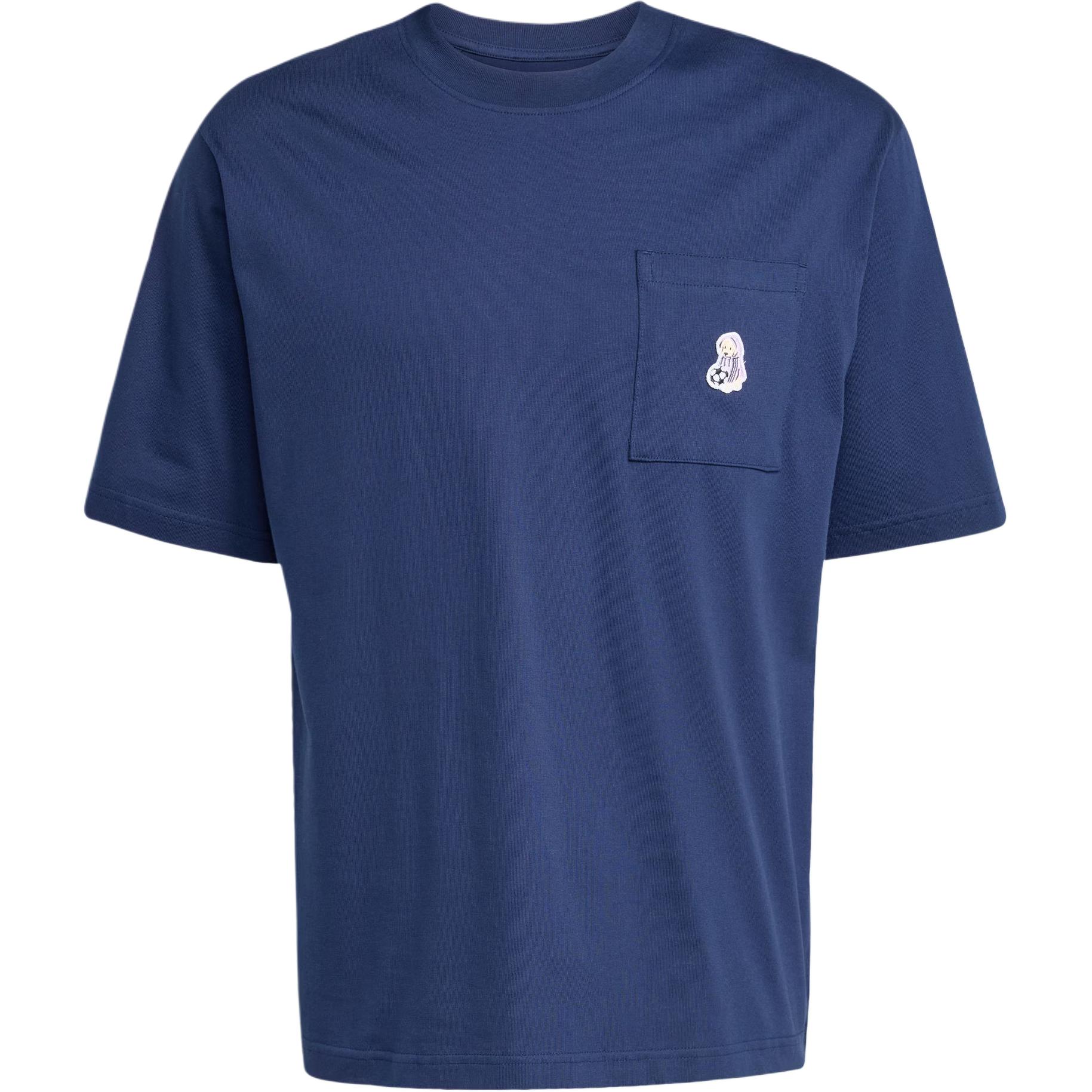 

Adidas Футболка с карманом-нашивкой dog soccer ss25 men's dark indigo, Фиолетовый, Adidas Футболка с карманом-нашивкой dog soccer ss25 men's dark indigo