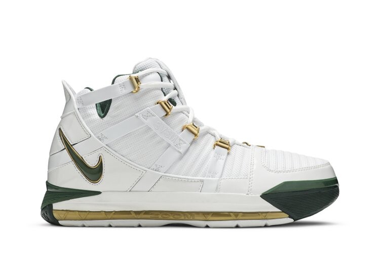 

Кроссовки Nike Zoom LeBron 3 QS 'SVSM Home', зеленый