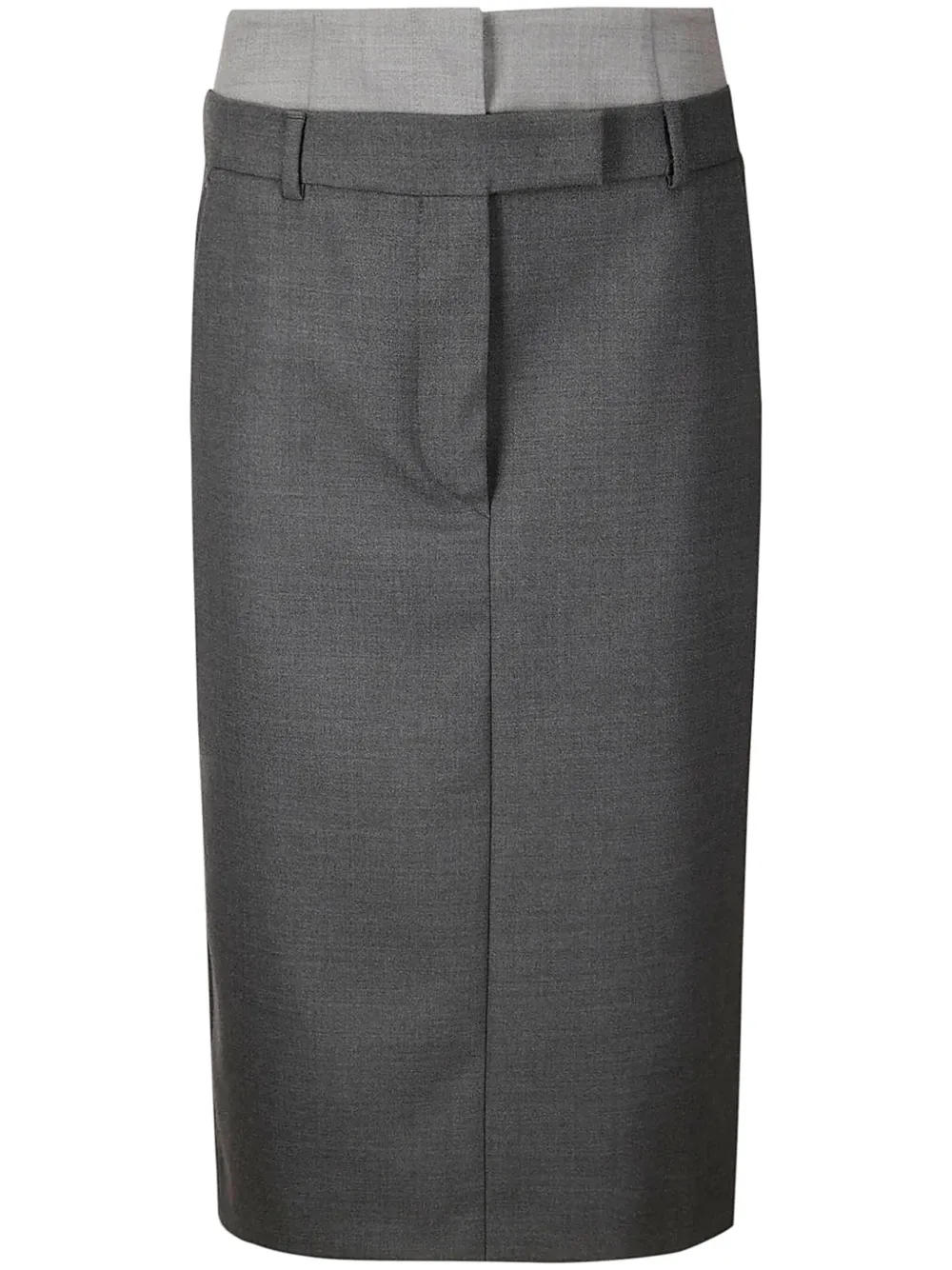 

Юбка миди строгого кроя SPORTMAX, серый