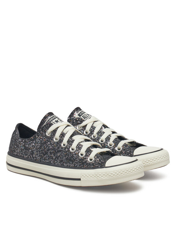 Тканевые кроссовки Chuck Taylor All Star Glitter A11138C 001 Converse, черный — фото 2