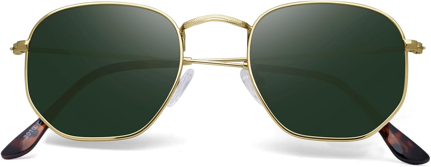 

Поляризованные солнцезащитные очки для женщин и мужчин. Модные квадратные, шестиугольные, плоские, зеркальные солнцезащитные очки с защитой от УФ-излучения YWWPMDOF, A04-gold/G15/Leopard