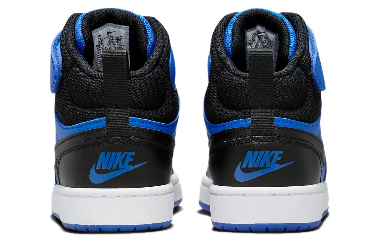 Кроссовки Nike Court Borough Mid 2 GS 'Black Game Royal' Синий Черный — фото 3