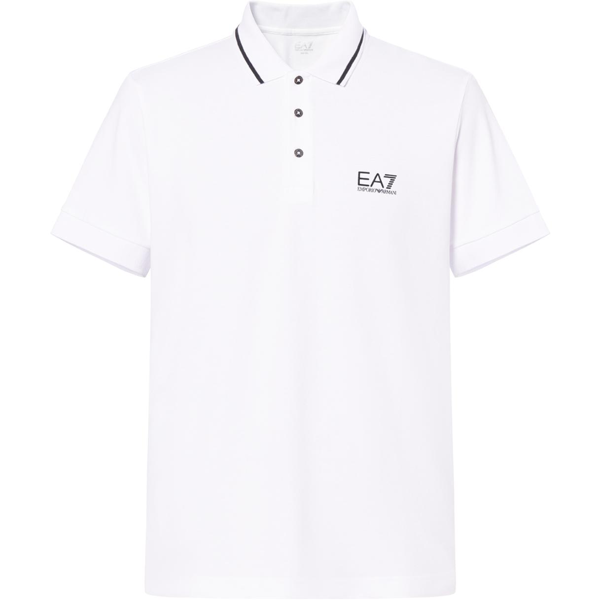 

Футболка поло мужская белая EA7 EMPORIO ARMANI